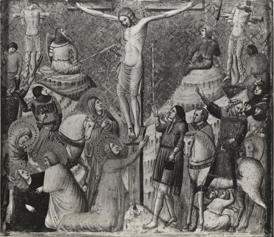 Anonimo — Maestro di Santa Maria in Porto Fuori - sec. XIV - Crocifissione di Cristo — insieme